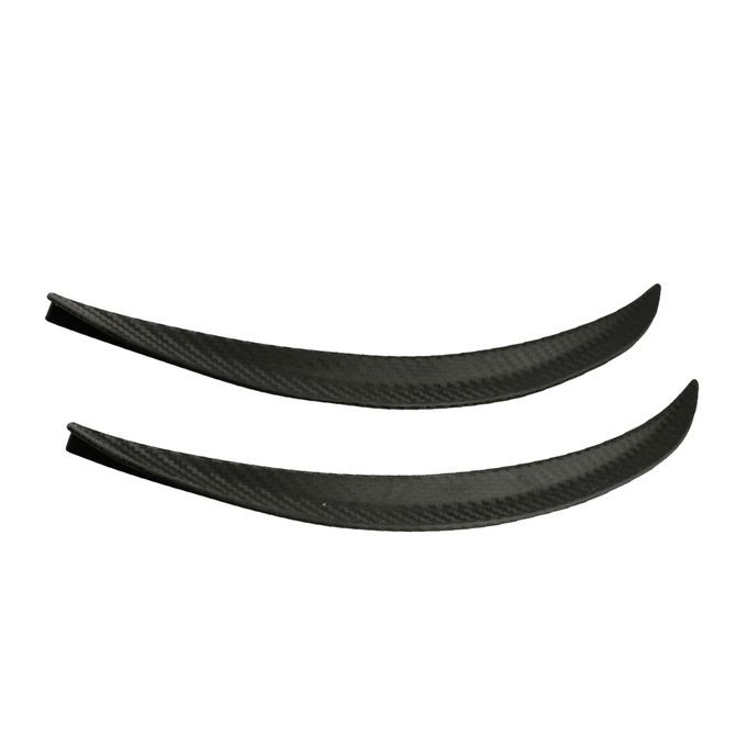 2 Pair Black Tone Vehicle Car Decorative Wheel Strip Eyebrow Sticker