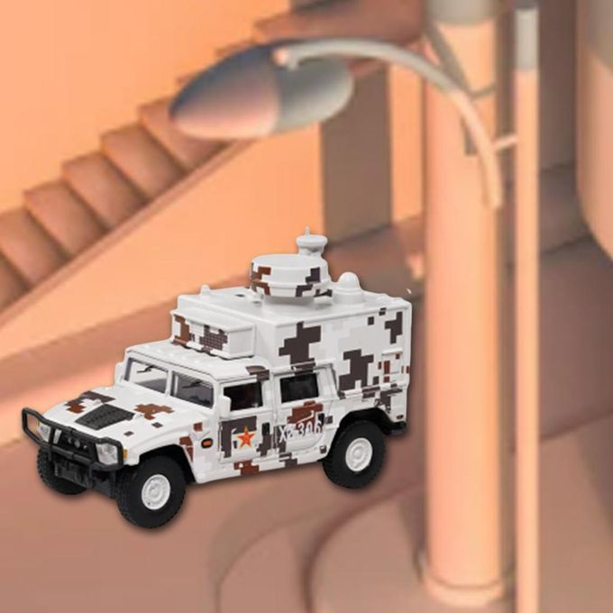 1/64 Diecast Model Car Off-Road Vehicle Simulation For Playset White