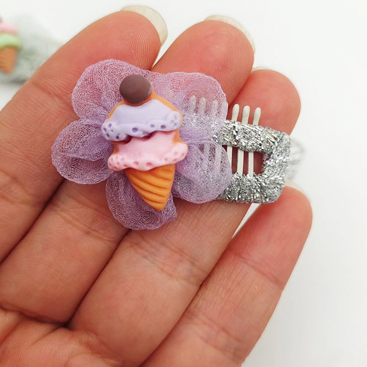 Pet Hairpin Dog Hair Clip Pet Hair Grooming Gadget Light Purple