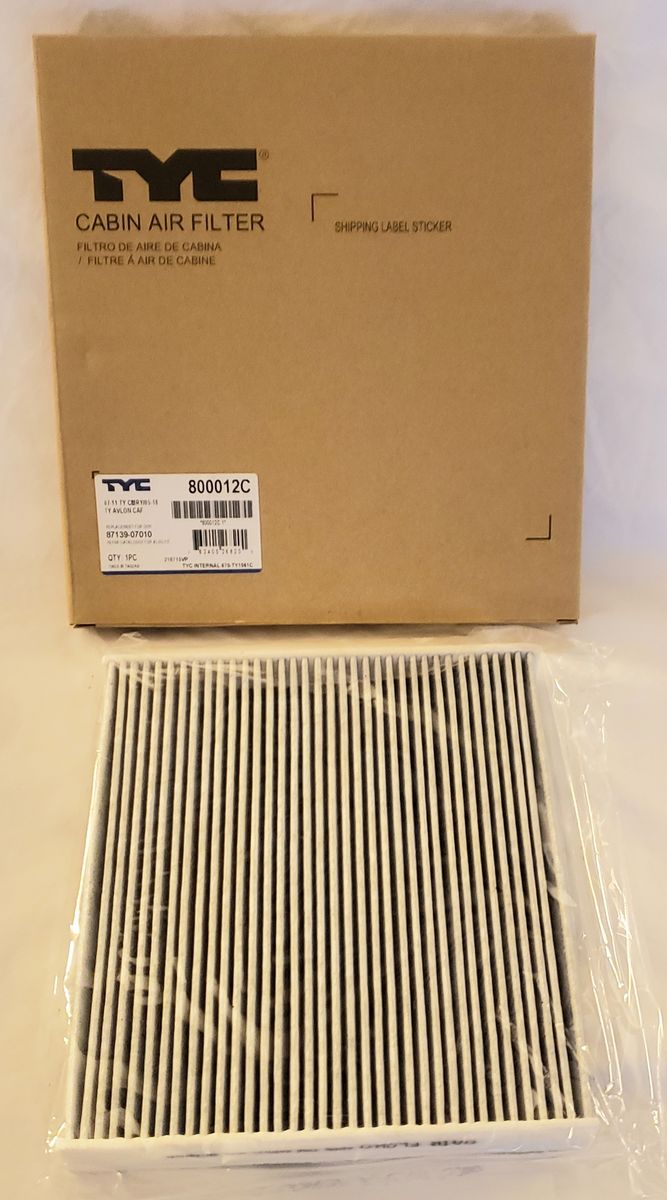 800012C CABIN AIR FILTER; CARBON