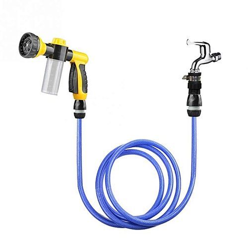 ( Colour:green)Multifunctional Foam Washing Car Sprayer Nozzle Bubble Garden Sprayer Fertilization Pet Cleaning Tool