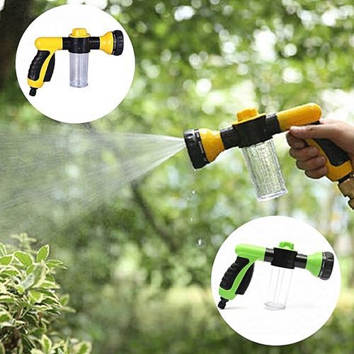 ( Colour:green)Multifunctional Foam Washing Car Sprayer Nozzle Bubble Garden Sprayer Fertilization Pet Cleaning Tool