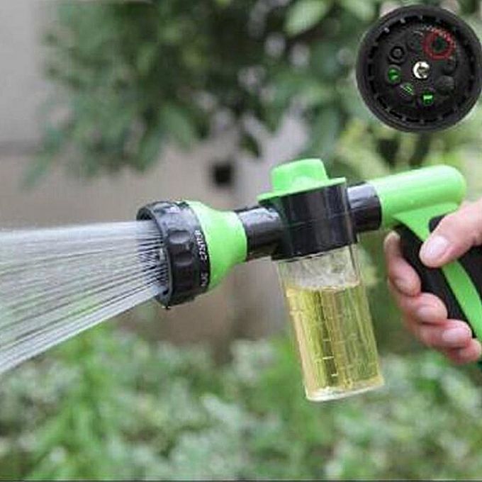 ( Colour:green)Multifunctional Foam Washing Car Sprayer Nozzle Bubble Garden Sprayer Fertilization Pet Cleaning Tool