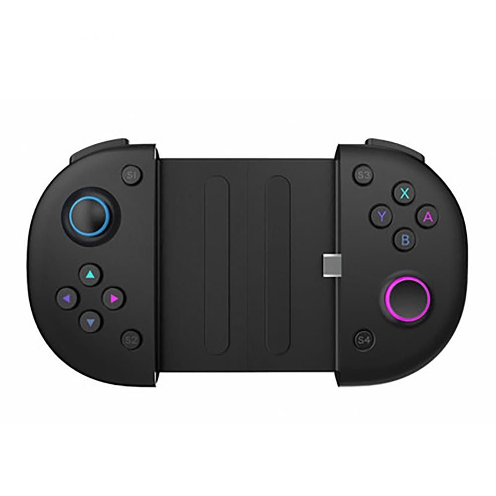 MINI Game Controller with Type C fast charging +Telescope phone holder Portable game handle joystick Sensitive buttons design
