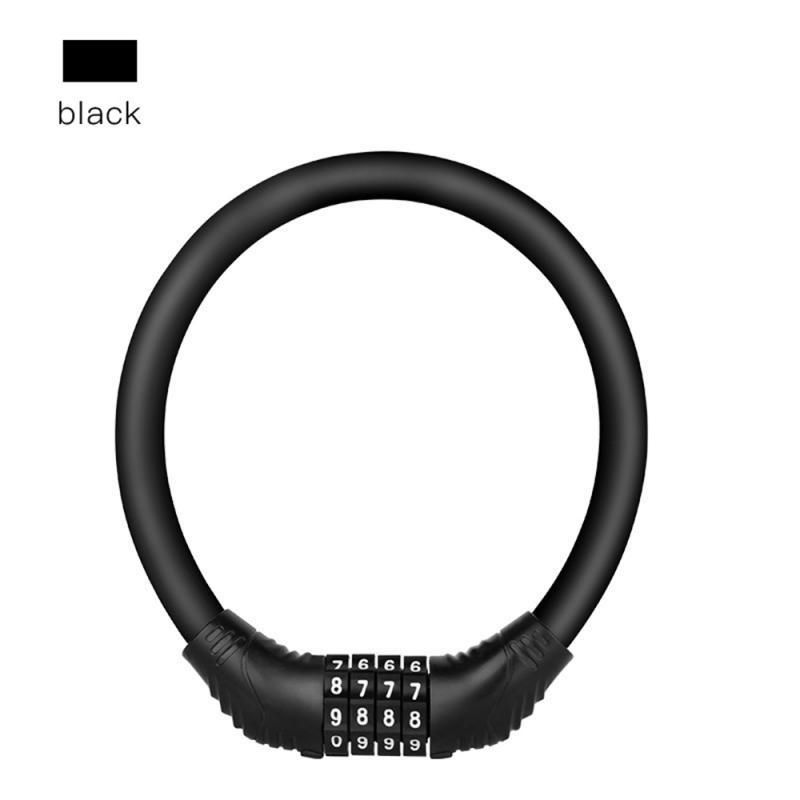 Bicycle Pas LoEasy to carry Mountain Bike Handiness 4 Digit LoAnti-theft Portable Security Steel Chain Motorcycle