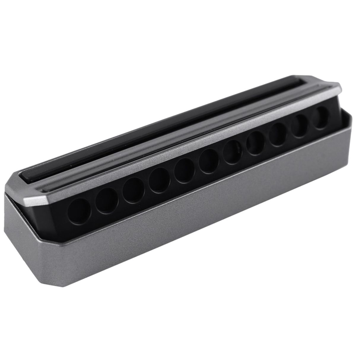 Luminous Double Sided 360 Rotation Car Telephone Number Temporary Parking Card Auto Hiding Replace Drawer style Luminous Silver
