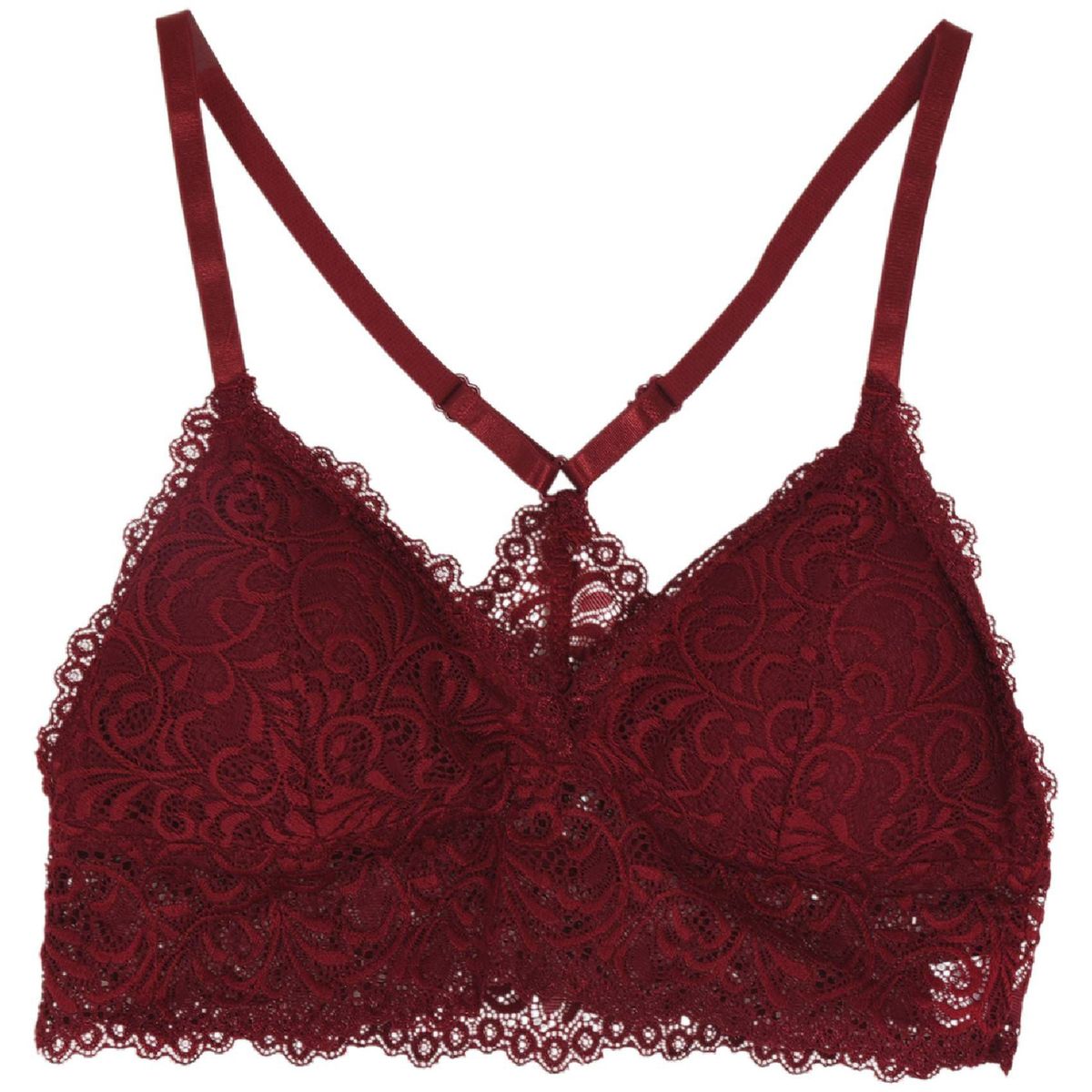 Lace Wireless Convertible Pad No Steel Ring Ladies Bra,