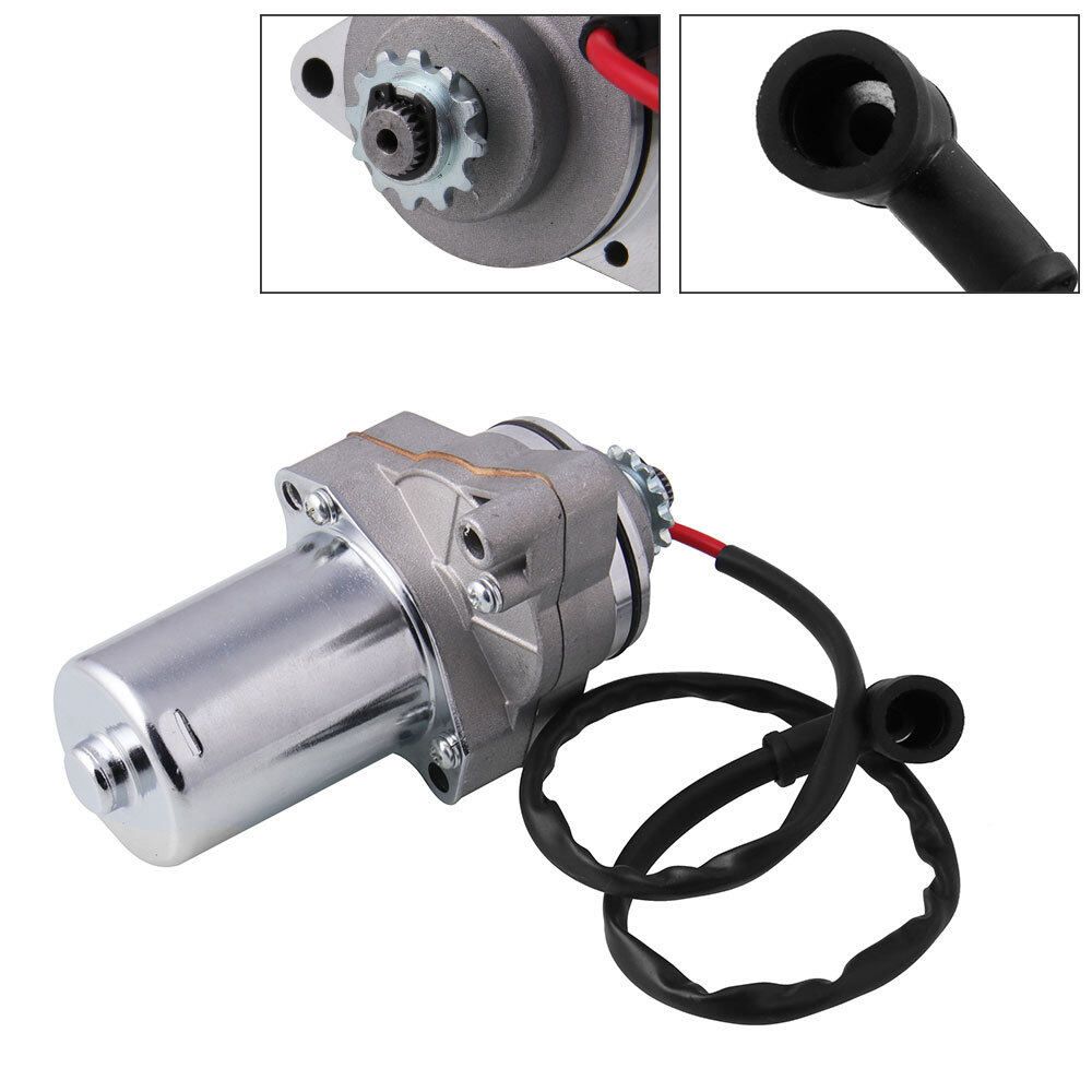 (12V) Motorcycle ATV Electric Starter Motor 3 Bolt Top Mount Starter Starting Motor Cooler Motor Accessories For 50/90/110/125cc 4 Stroke Engine