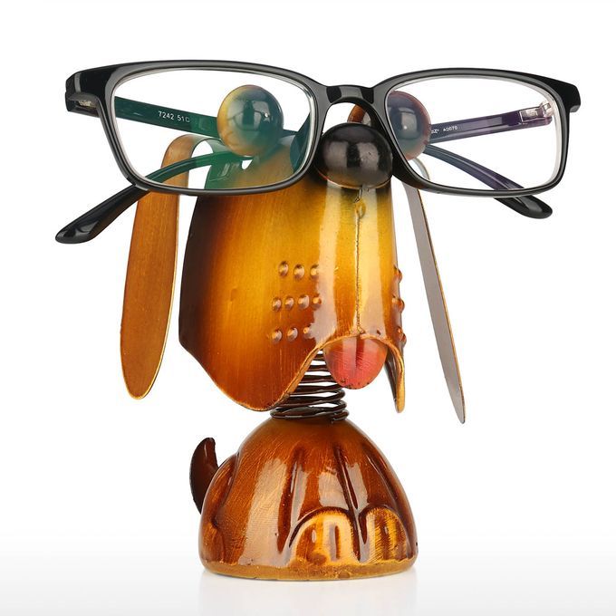 Tooarts Puppy Dog Animal Stand Eyeglass Holder Iron
