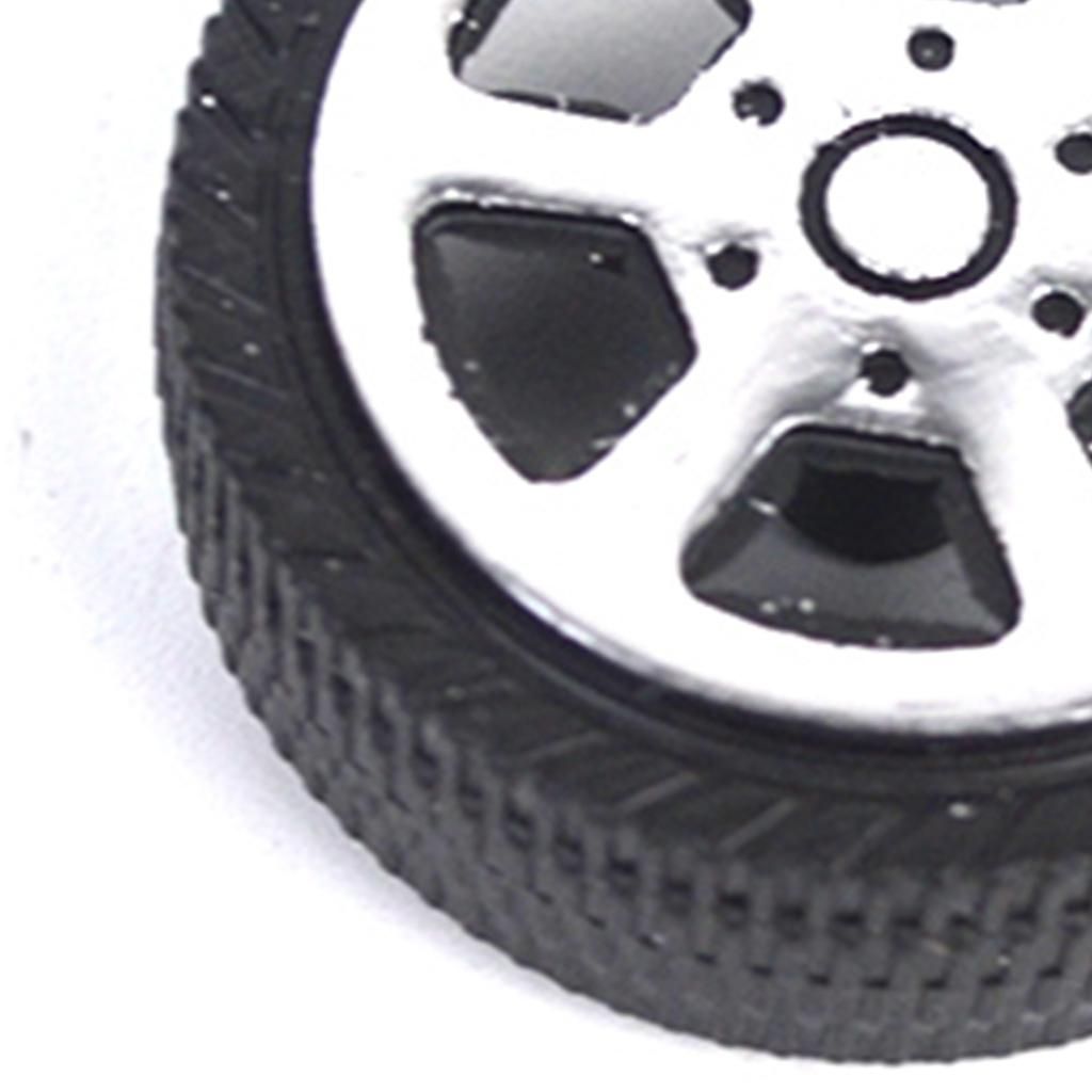 10pcs 30mm RC Car Wheel Rim Soft Tyre RC Toy  Car Parts