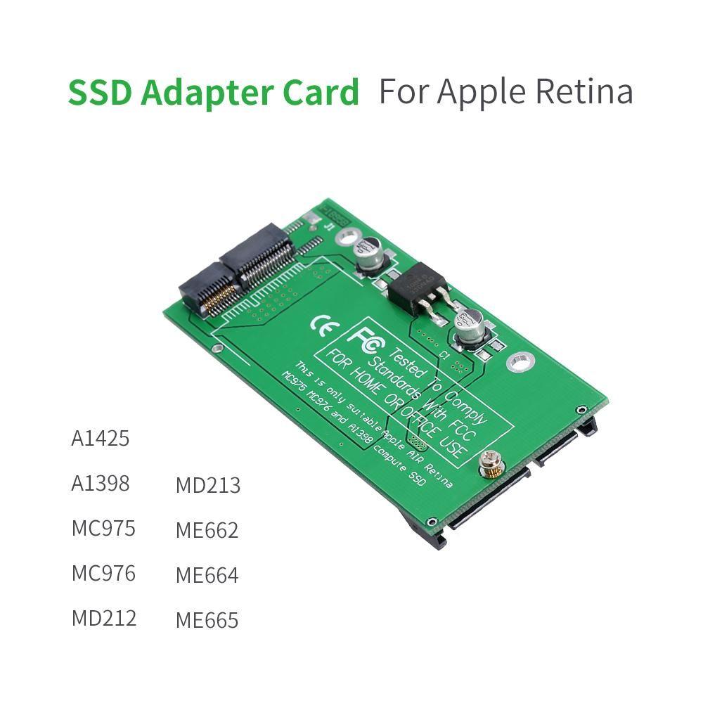 SSD Adapter Card for 2012 Macbook Air and Pro Retina HDD Converter Support Model A   1425 A1398