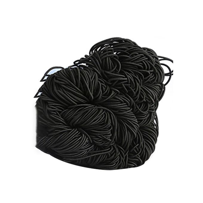 1 P S 3mm Round Elasti  Band Elasti  Rope Oil  Ore With Strap Elasti  Strap   Shoes And Hat Rope  Ir Le  Enter-black-50m