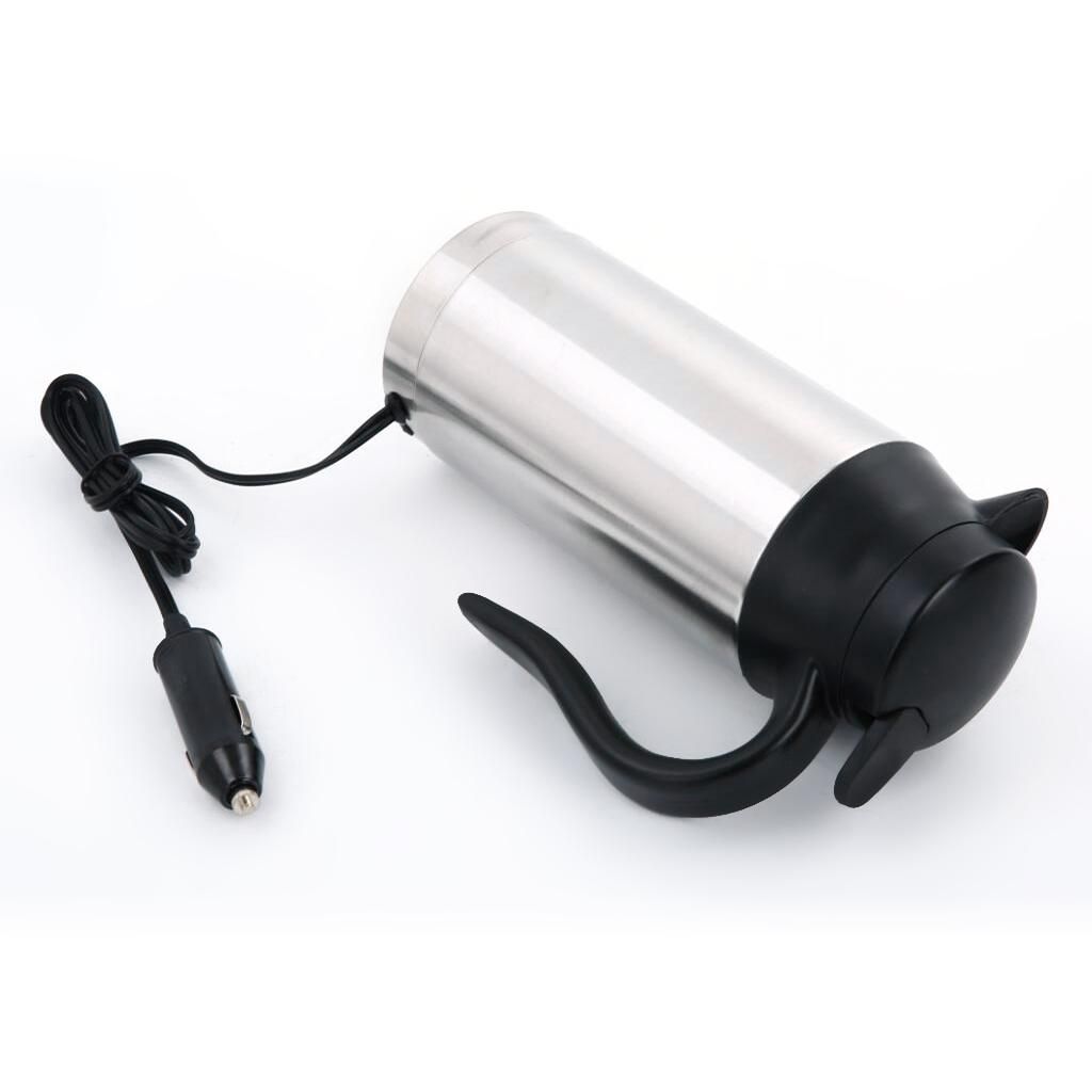 12V/24V Travel Kettle Double Wall Vacuum Insulated 750ml Coffee Pot