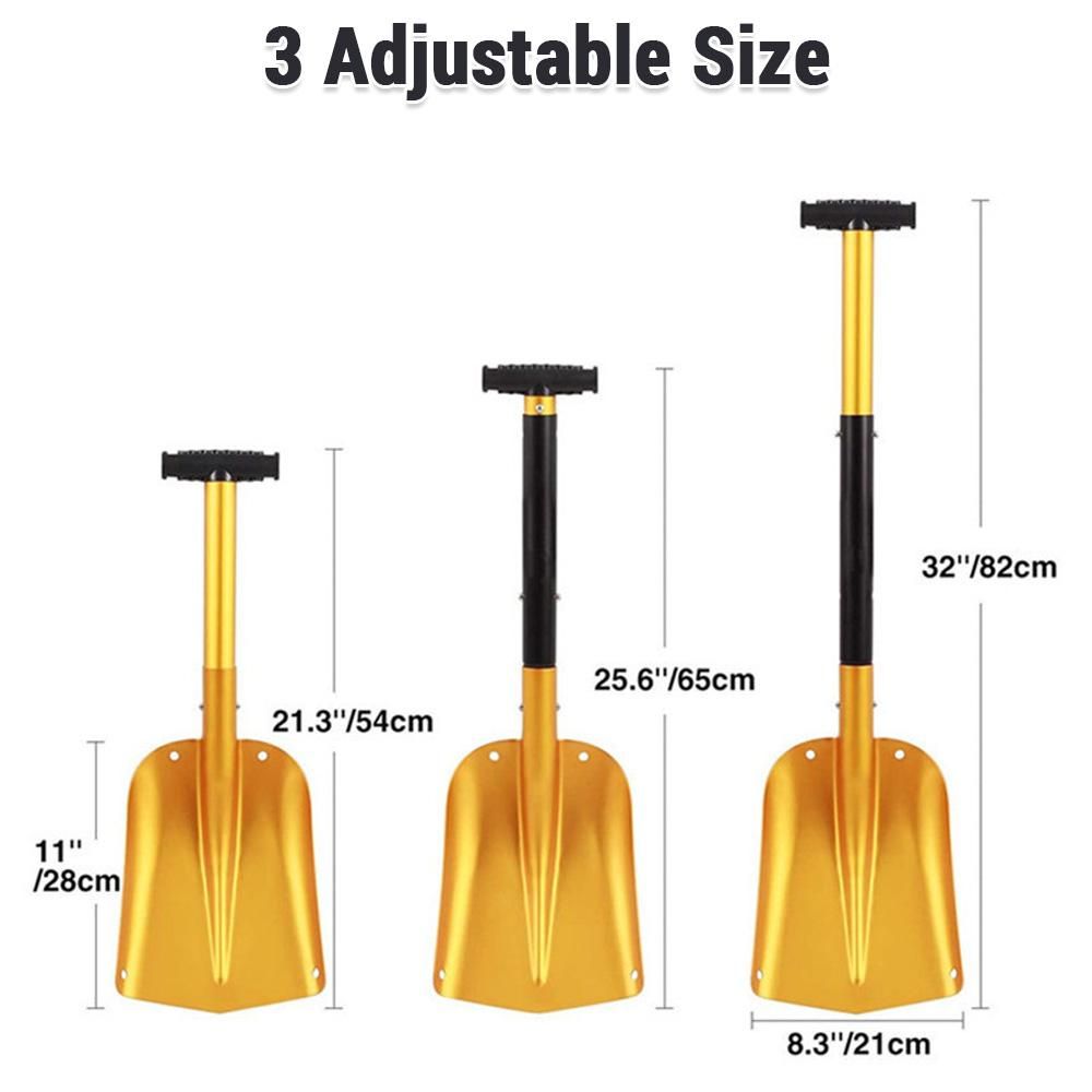 Telescopic Snow Shovel Sport Utility Shovel Retractable Camping Shovel Snow Removal Tool
