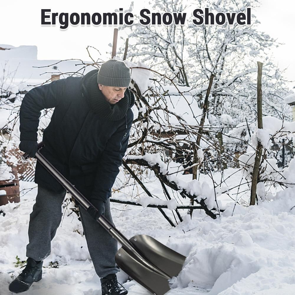 Telescopic Snow Shovel Sport Utility Shovel Retractable Camping Shovel Snow Removal Tool