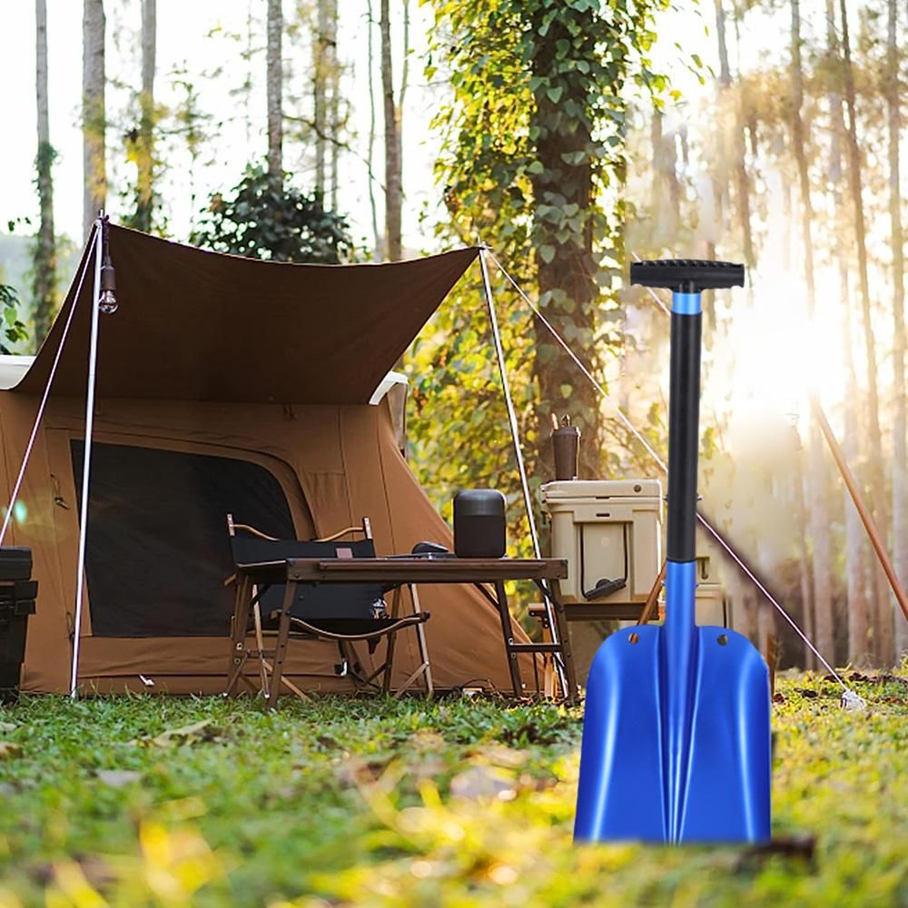 Telescopic Snow Shovel Sport Utility Shovel Retractable Camping Shovel Snow Removal Tool