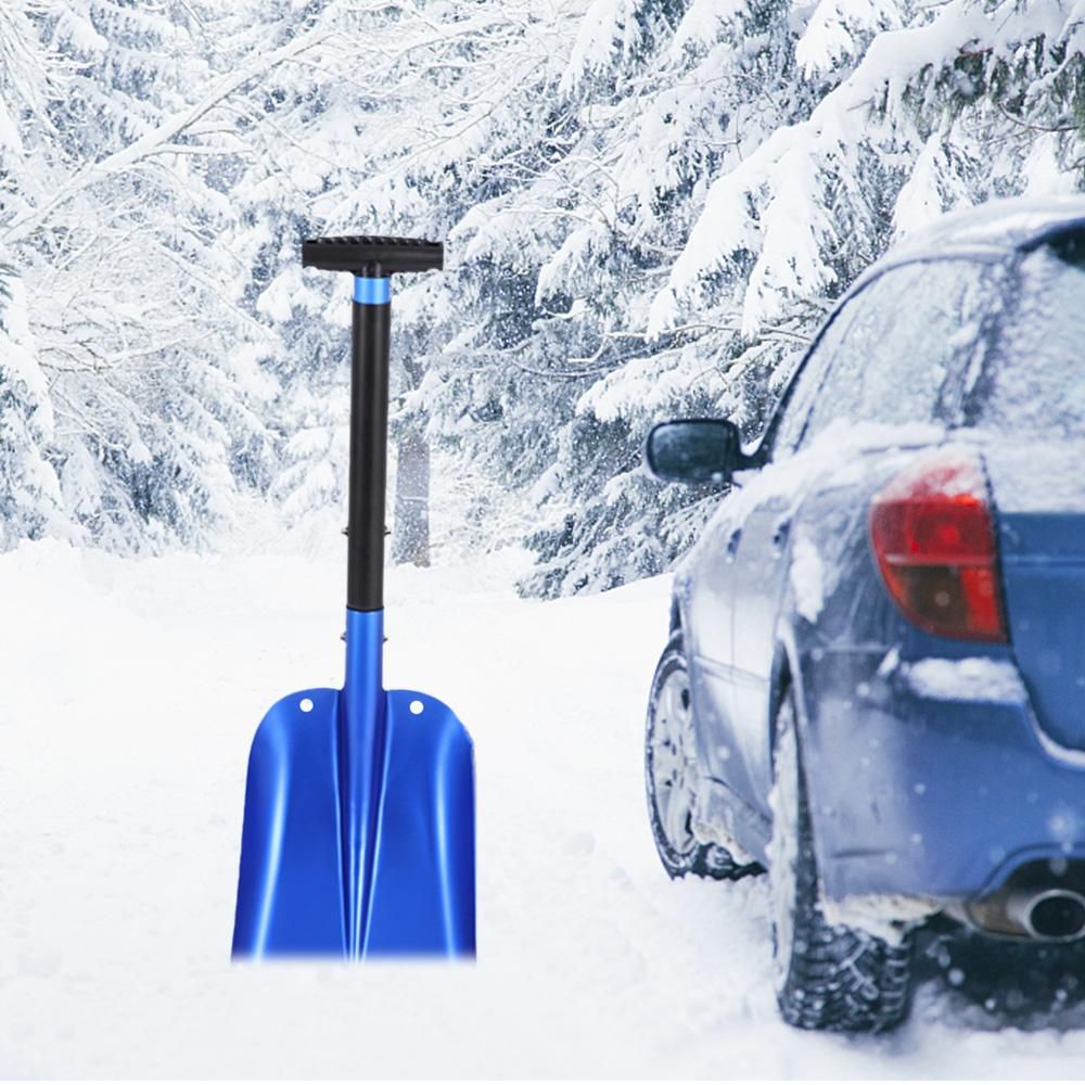 Telescopic Snow Shovel Sport Utility Shovel Retractable Camping Shovel Snow Removal Tool