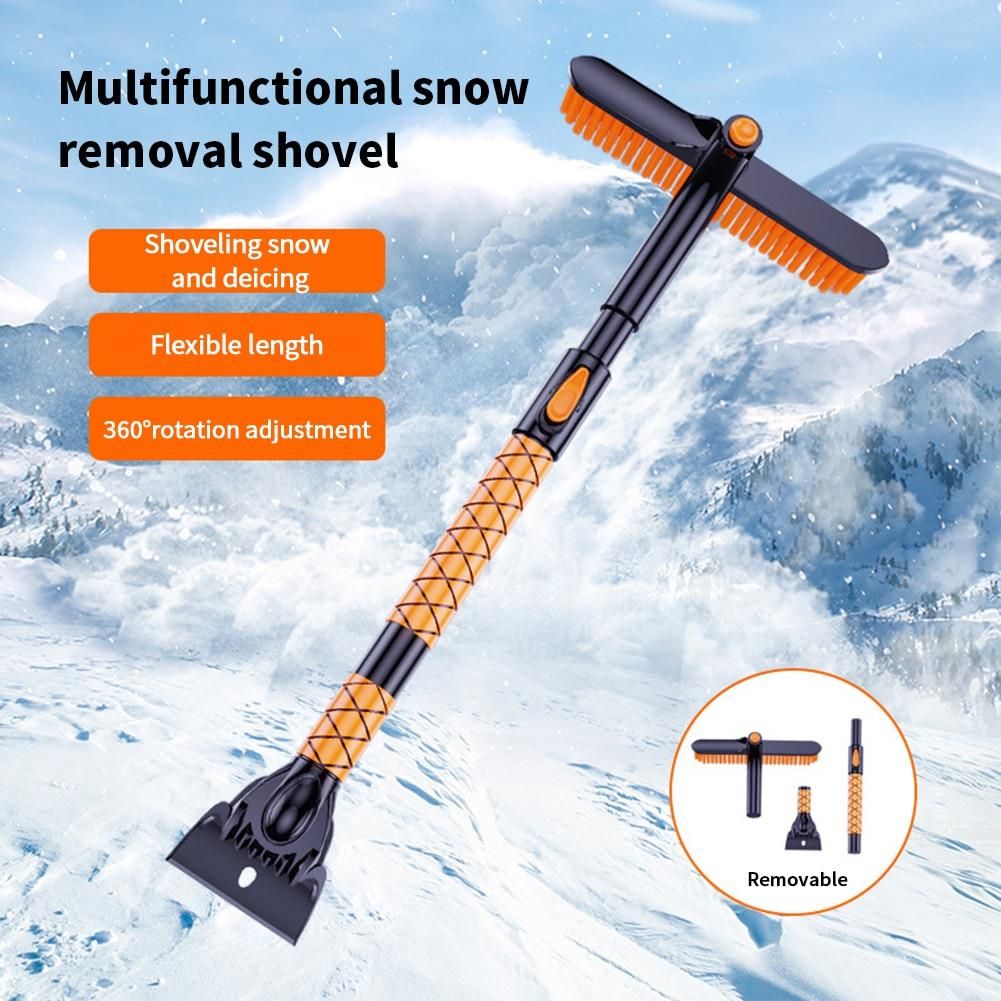 Glass Winter Ice Removing Brush Shovel Retractable Car Snow Glass Remover Cleaner Tool Wash Accessories