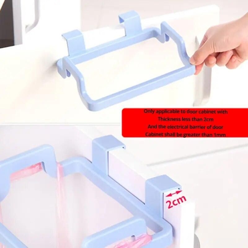 Kitchen Hanging Trash Bag Rack Portable Trash Bag Plastic Garbage Bag Holder Storage Rack Rubbish Bag