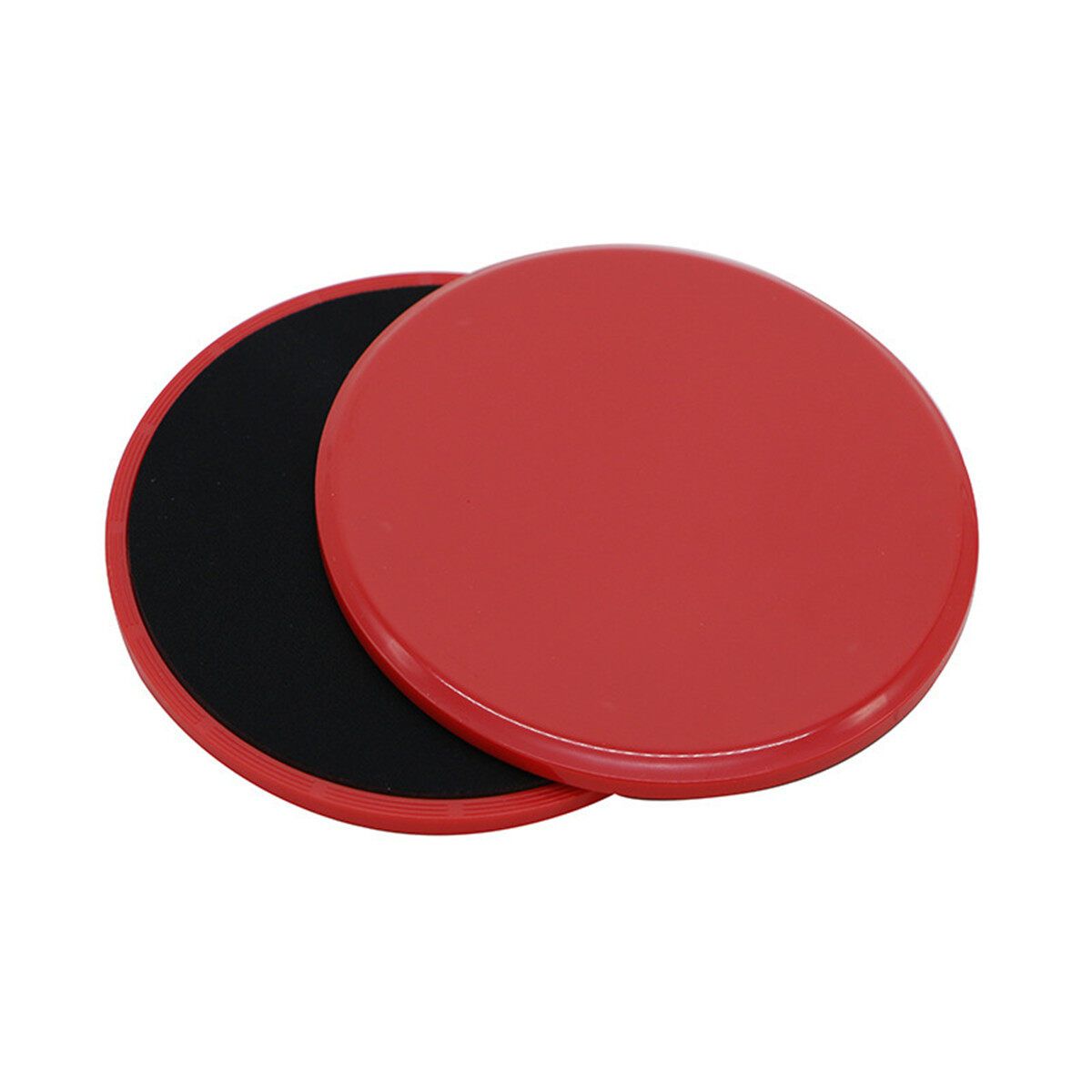 2Pcs Gym Fitness Yoga Plate Glide Slide Workout Slider Gliding Discs Red