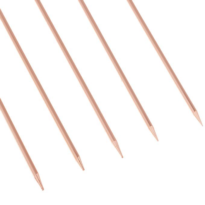 5pcs Stainless Steel Cocktail Fruit Sticks Bar Cylinder-Rose Gold