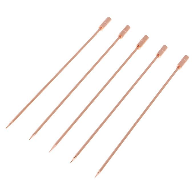 5pcs Stainless Steel Cocktail Fruit Sticks Bar Cylinder-Rose Gold