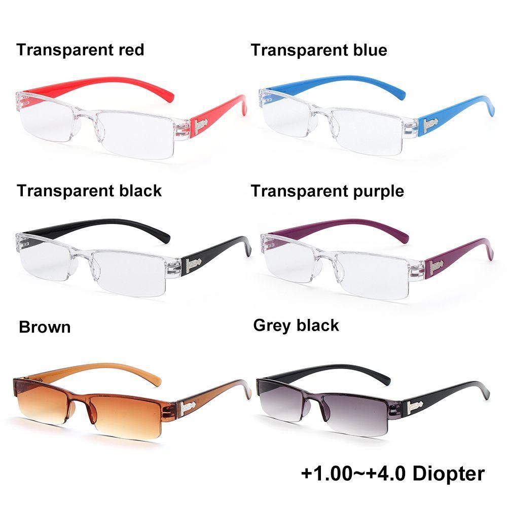 1PC Reading Glasses Unisex Women Men Older Fashion PC Frame Portable Presbyopic Eyeglasses High-definition Vision Care  1.0~ 4.0