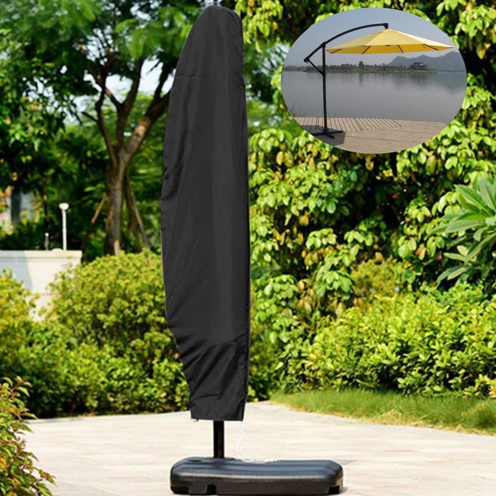 Outdoor Patio Umbrella Cover With Zipper Rainproof Windproof