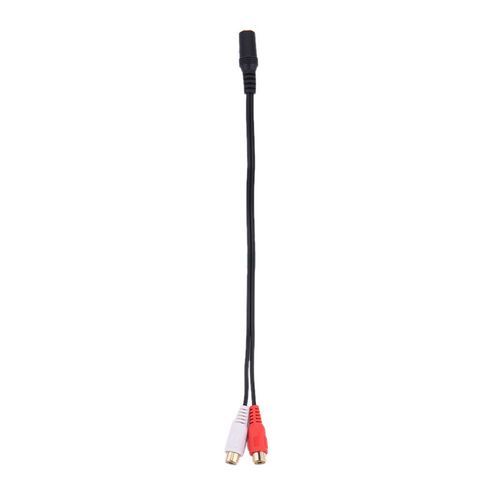3.5mm Stereo Female To 2 RCA Female Adapter Cable