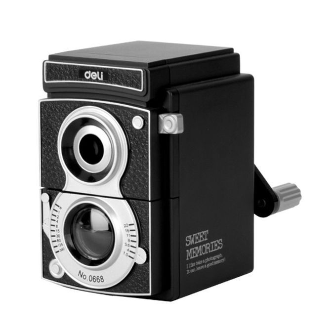 Home-Deli 0668 Mechanical Pencil Sharpener Innovative Manual Pencil Sharpening Tool*Black