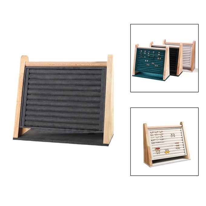 Rings Display Stand Tray Flannel Lining Holder Inserts For Black