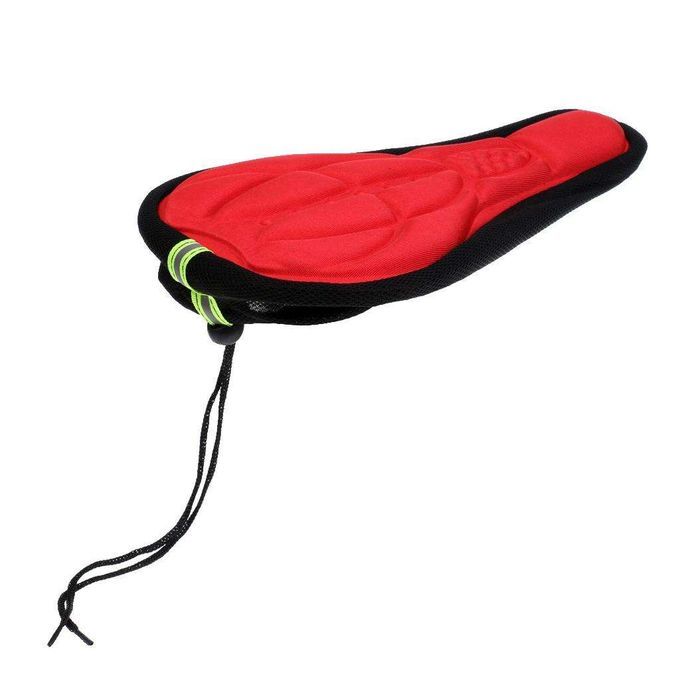 3D Bike Saddle Seat Soft Cover Anti-slip Cushion Pad BMX MTB Bike Red