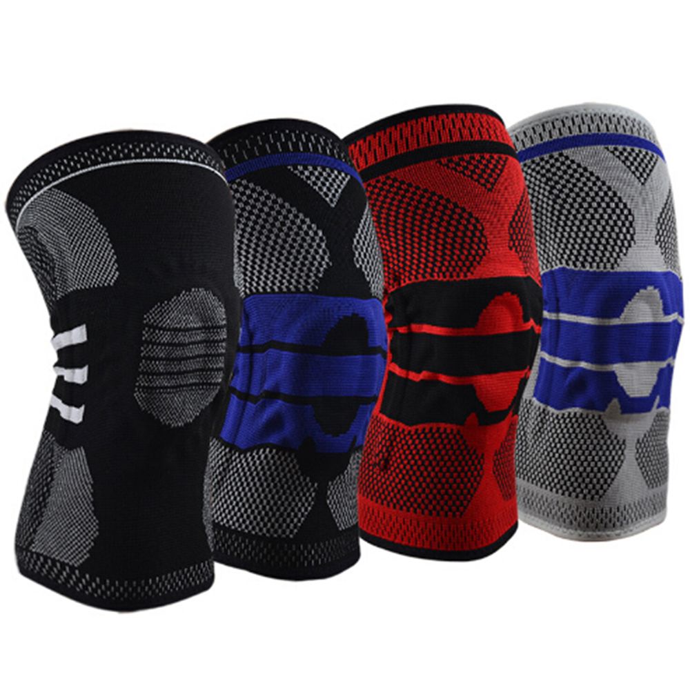 Knee 1 PC Riding Basketball Hiking Spring Silicone Pads