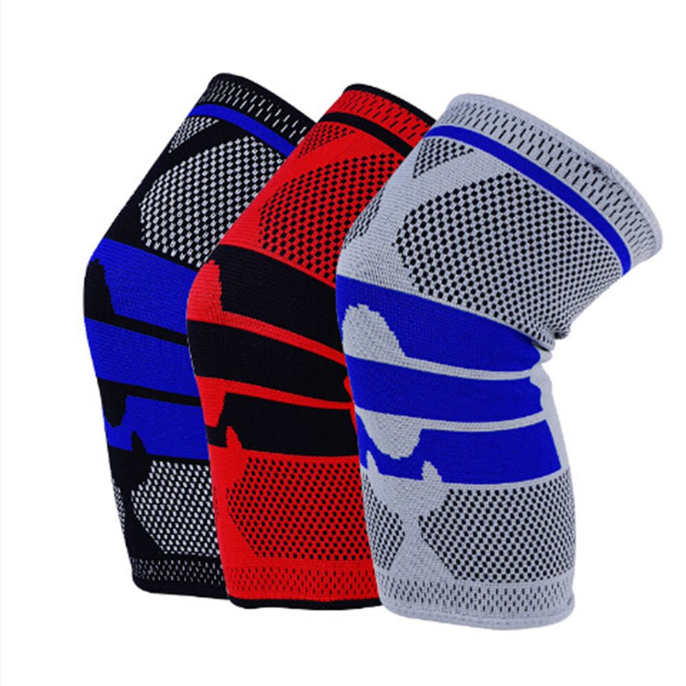 Knee 1 PC Riding Basketball Hiking Spring Silicone Pads