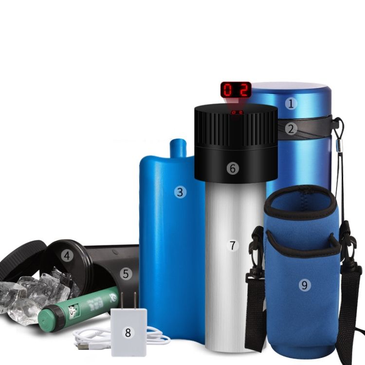 Mini Vacuum Cooler Fridge,Style: Digital Luxin Version
