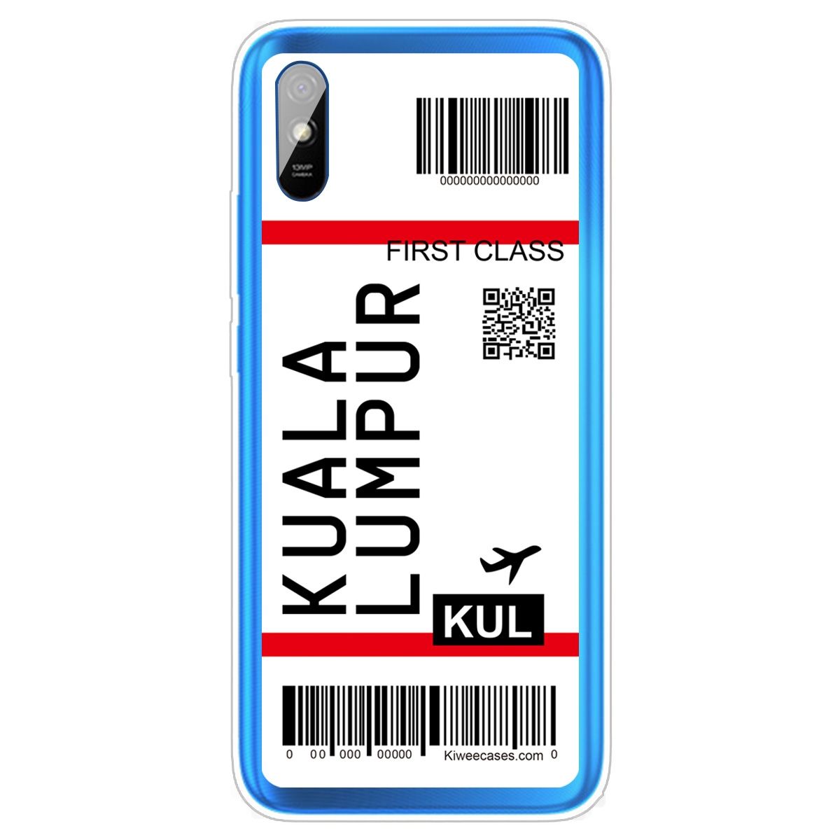 For Xiaomi Redmi 9A Boarding Card Pattern TPU Case