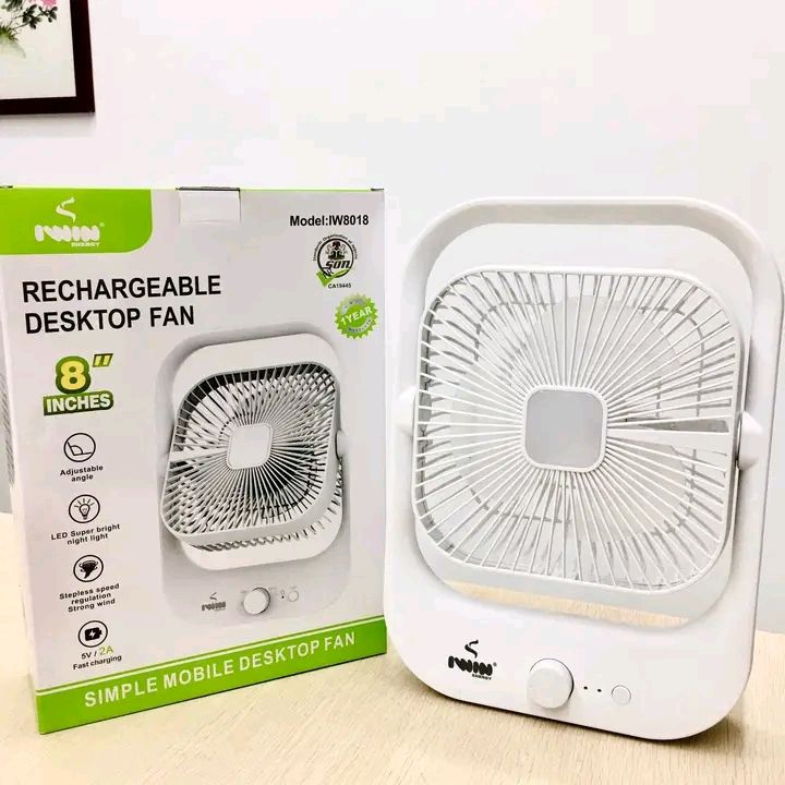 8 INCHES TABLE FAN RECHARGEABLE