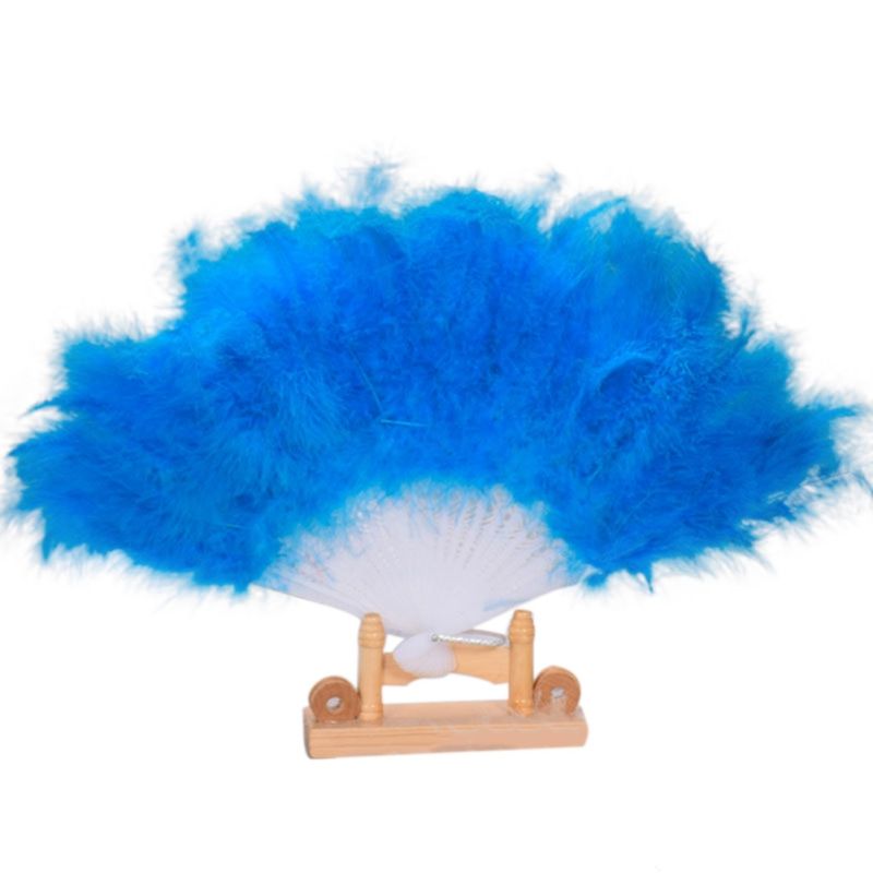 Skeleton Home Performance Fans 21pcs Dancing Of For Feather Decorative Fan Elegant Folding