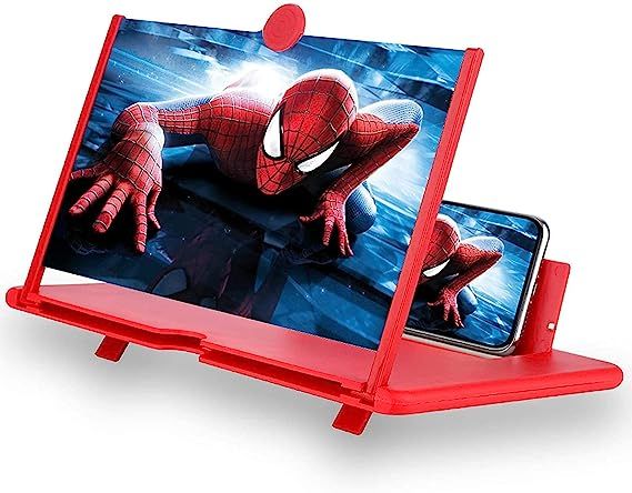 5D Magnifier For Mobile Phones (12 Inches OverallSize) Red