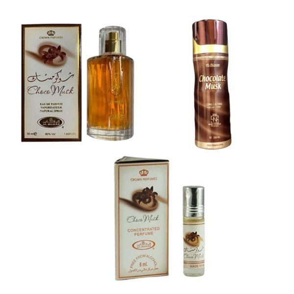 Choco Musk  Combo (Perfume 50ml ,Oil And Spray)