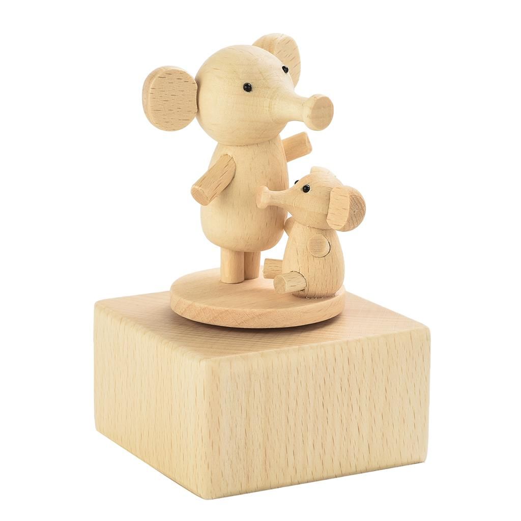 Rotating Animal Music Case Elephant