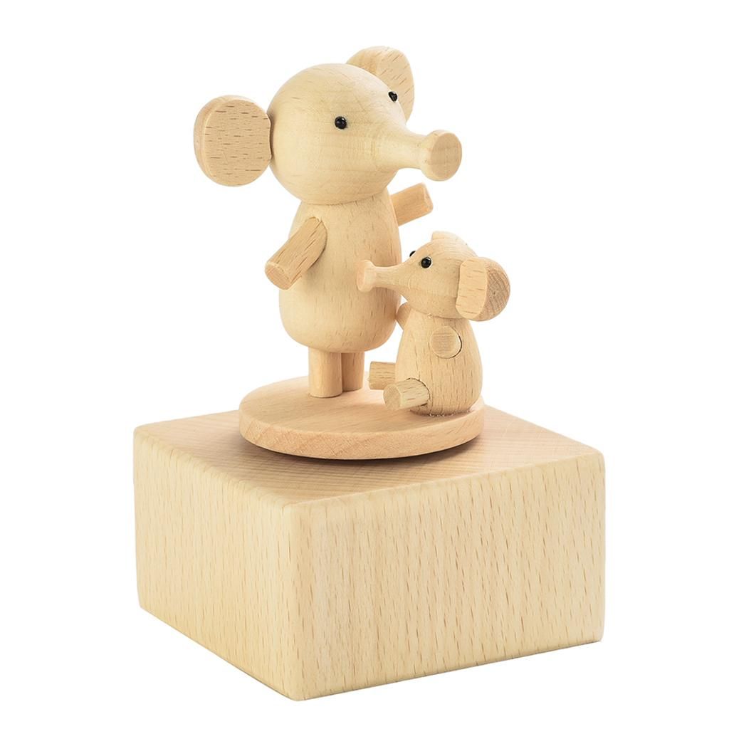 Rotating Animal Music Case Elephant