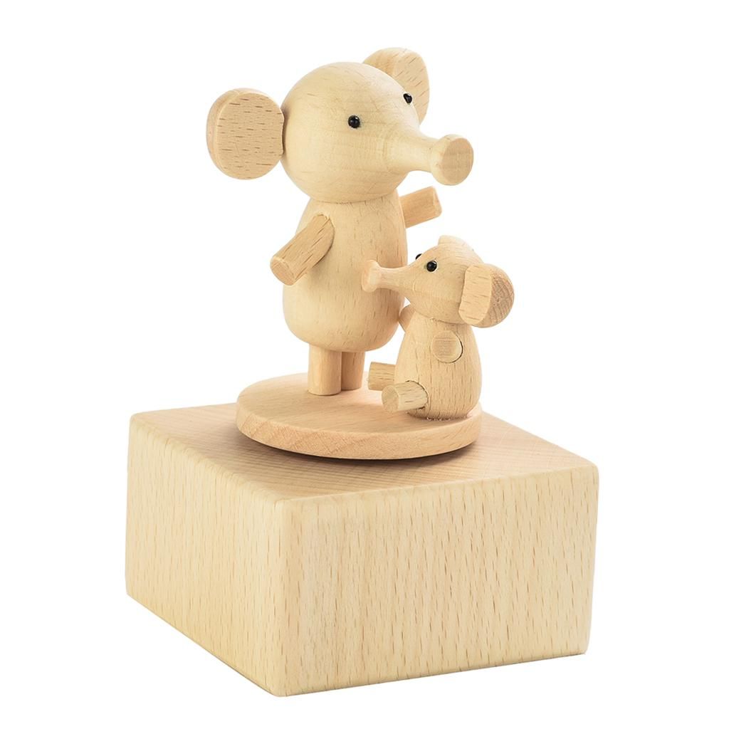 Rotating Animal Music Case Elephant
