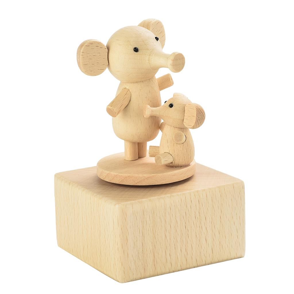 Rotating Animal Music Case Elephant