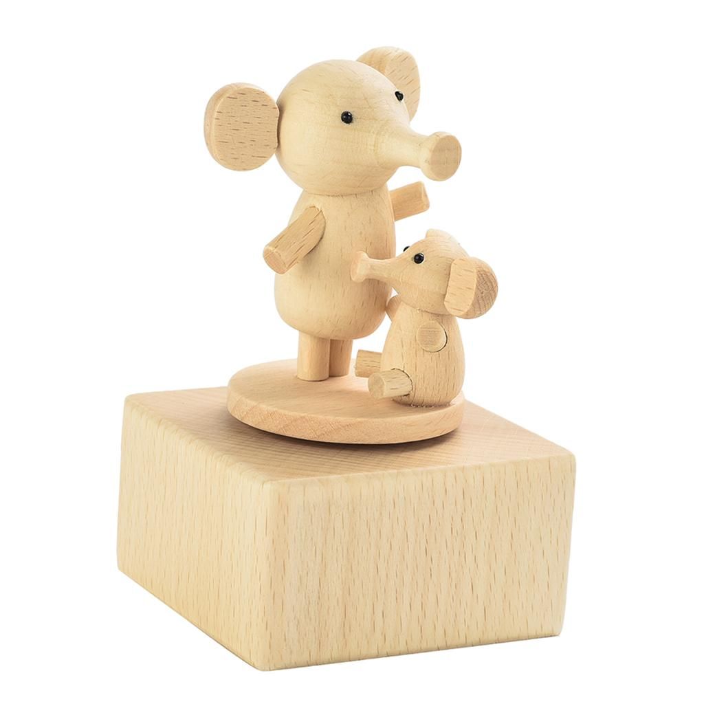 Rotating Animal Music Case Elephant