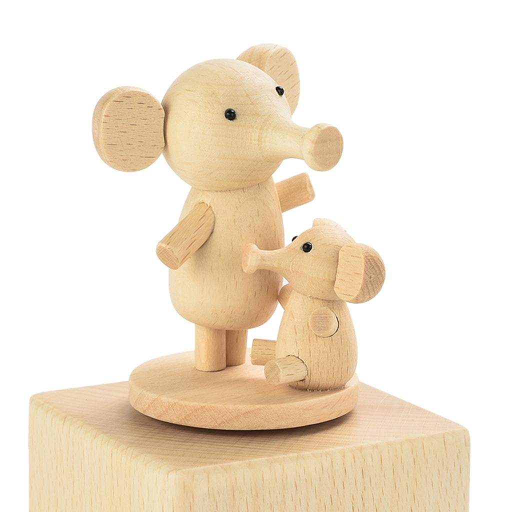 Rotating Animal Music Case Elephant