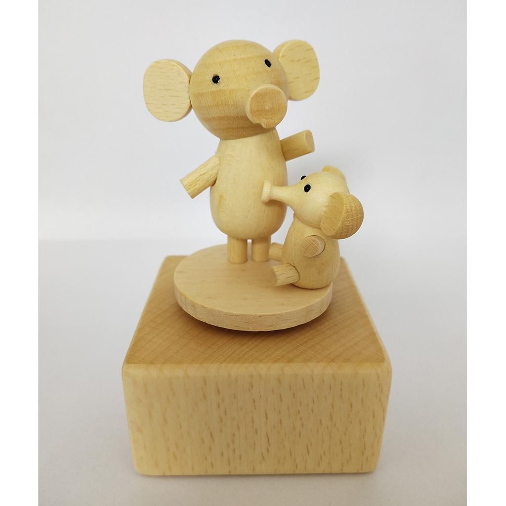Rotating Animal Music Case Elephant