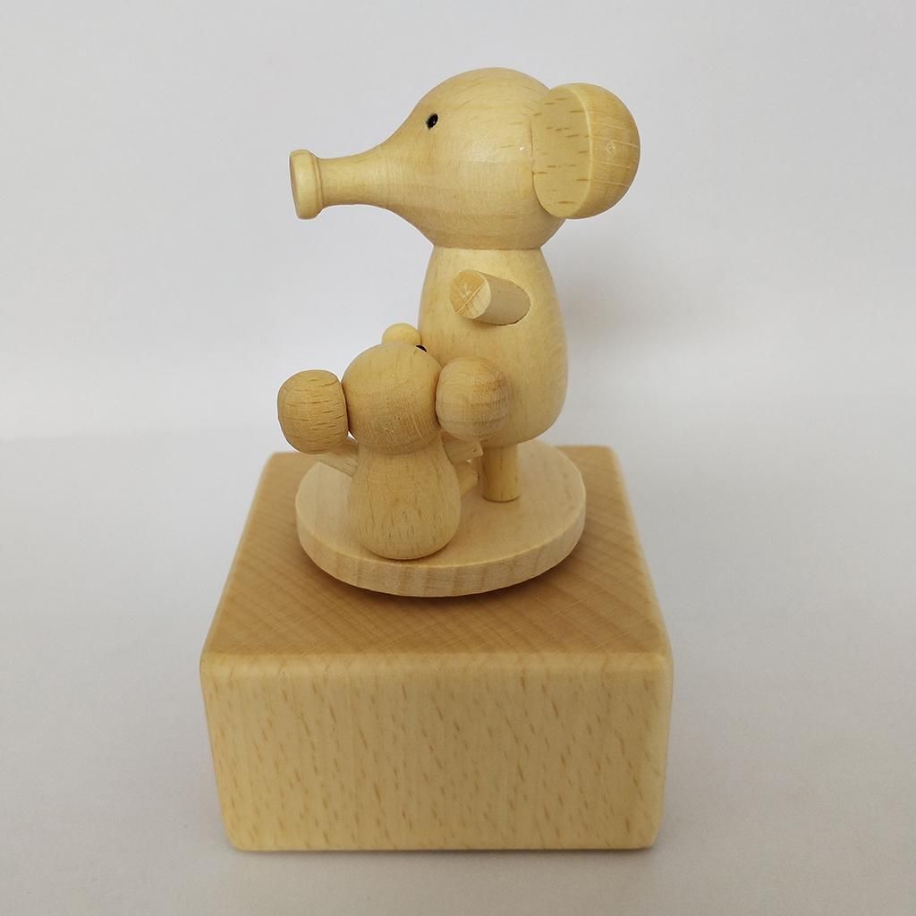 Rotating Animal Music Case Elephant