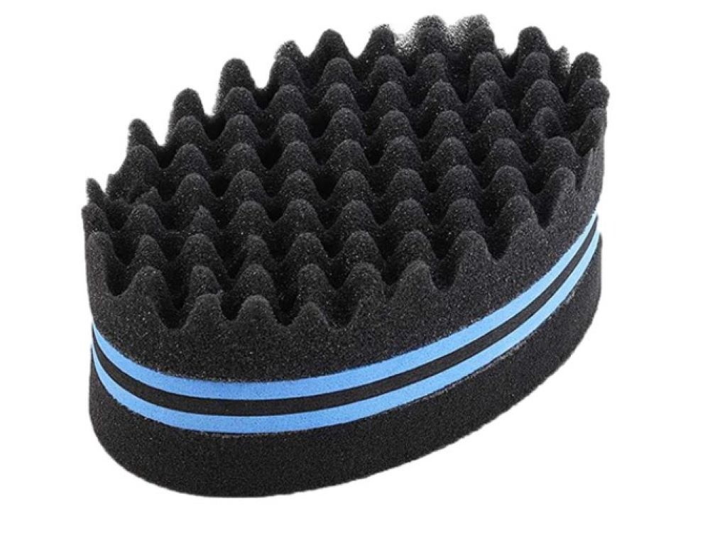Oval Brush Curl Coil Wave Double-sided Hair Twist Sponge