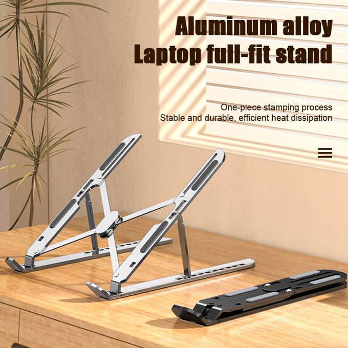 Aluminum Alloy Laptop Stand 10 Position Adjustable Portable Folding Laptop Cooling Bracket Laptop Holder